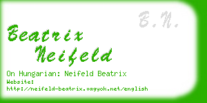 beatrix neifeld business card